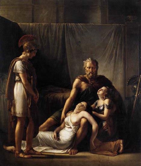 KINSOEN, Francois Joseph The Death of Belisarius- Wife Sweden oil painting art